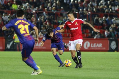 Maikel Mesa, durant el Nàstic-Barça B.