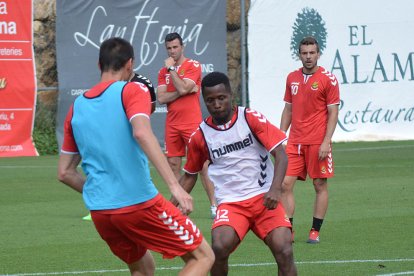 Jean Luc, entrenando.