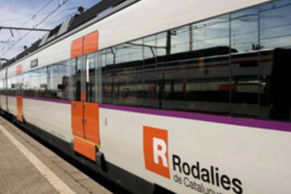 Imatge d'arxiu d'un tren Rodalies.