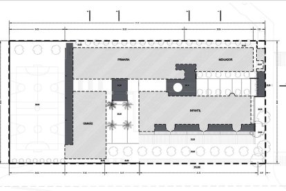 Així estarà distribuida la nova escola de l'Arrabassada, que serà una realitat el 2019.