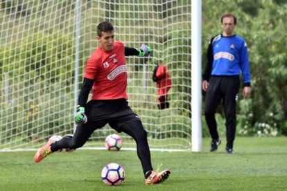 Edgar Badia, entrenando.