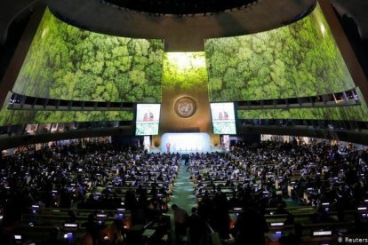 Imagen de una cumbre del clima de la ONU