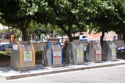 Imatge d'arxiu d'una illa de contenidors soterrats a Sant Pere i Sant Pau.