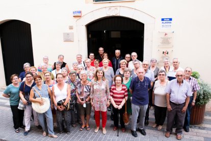 Foto de grup del curs de l'Aula d'Extensió Universitària de la Gent Gran