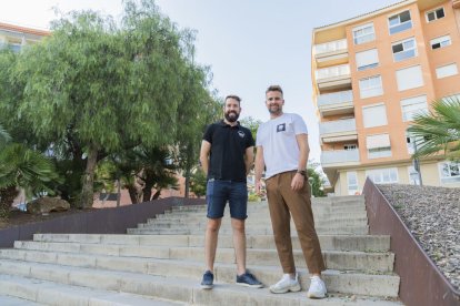 Gareth Milne i Andrew Dobbin, directors d'English Tarragona, il·lusionats amb l'obertura del nou centre.