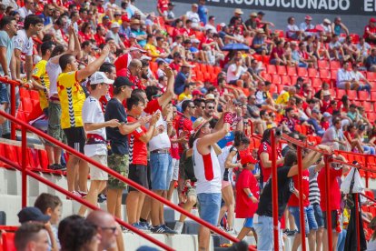 La afición, durante el partido.