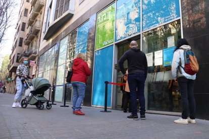 Oficina de Trabajo de la calle Sepúlveda de Barcelona.