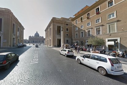 Imatge de la Vía della Conciliazione, que arriba a la plaça de Sant Pere.