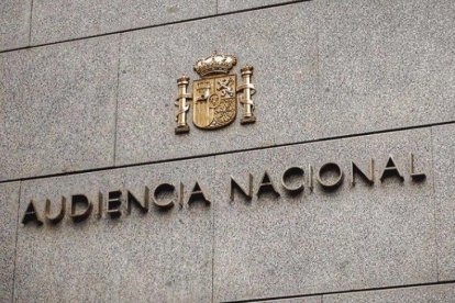 Imagen de la fachada de la Audiencia Nacional.