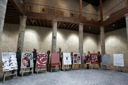 Imagen de los carteles finalistas por|para los Sanfermines de 2022.