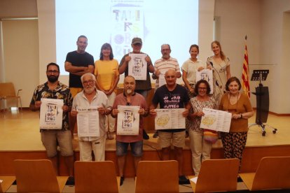 Imagen de los artistas e impulsores de las jornadas Tallers Oberts de los artistas de la Part Alta de Tarragona.