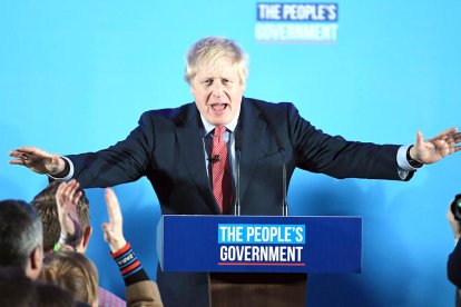 Boris Johnson, elprimer ministre britànic ha aconseguit una majoria folgada a les eleccions.