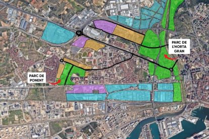 El parc Ponent Verd es vol crear a la zona entre els barris de Campclar i Bonavista.