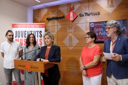 Presentació de l'espectacle 'Les cartes de Pedrell', que es representarà a Tortosa.