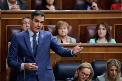 El president del Govern espanyol al Congrés dels Diputats.