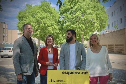 Imatge de l'acte de presentació del candidat d'ERC per a Montblanc.