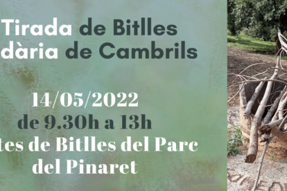 Cartell promocional de la primera Tirada de Bitlles Solidària a Cambrils.