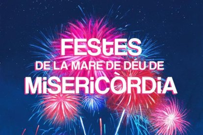 Cartell de presentació de les Festes de la Mare de Déu de Misericòrdia de Reus.