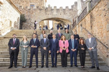 Imatge dels alcaldes i alcadesses del Grup de Ciutats Patrimoni de la Humanitat.