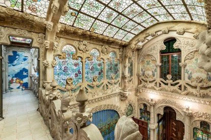 Imatge de l'interior de la Casa Navàs de Reus.