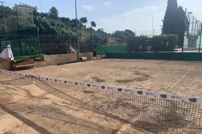 El Club Tennis Tarragona va ser un dels principals afectats pels aiguats.