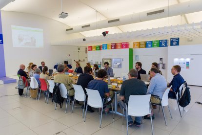 Imatge de la reunió de BASF a les instal·lacions del centre de producció de Tarragona.