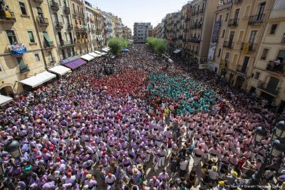 Imatge d'arxiu d'una diada castellera del primer diumenge de Santa Tecla.