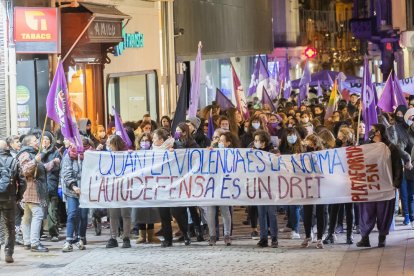 Un dels moments de la manifestació.