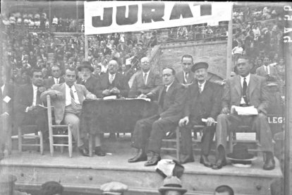 Imagen del primer Concurso de los Castillos de Tarragona, en 1932.