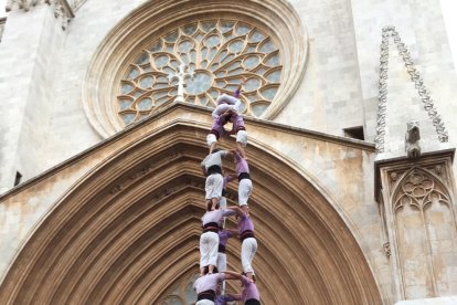 Imatge d'arxiu de la Colla Jove Xiquets de Tarragona.