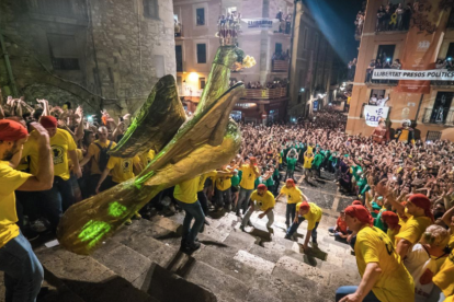 Imagen de la Baixada de l'Àliga del año 2019.