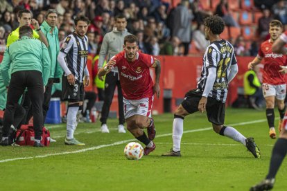 Joan Oriol va ser un dels jugadors clau contra el Castellón.