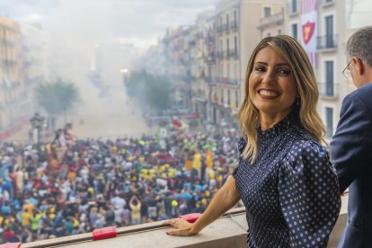 El Pregón se hizo en el balcón del Ayuntamiento, como en los últimos años.