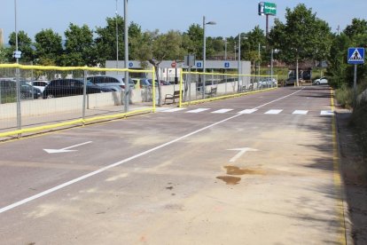 Imatge del nou vial d'accés a Urgències de l'Hospital Joan XXIII de Tarragona.