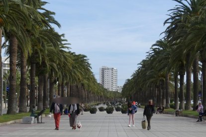 Imatge d'arxiu del passeig de Jaume I de Salou.