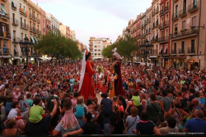 Imatge de la ballada de gegants de les festes de Sant Magí del 2018.