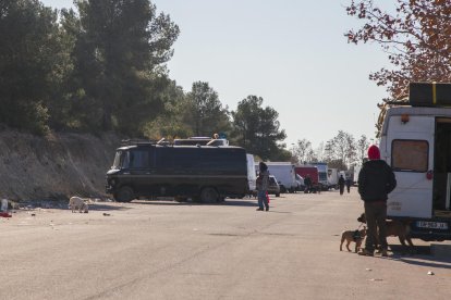 Imagen de la mañana de este miércoles en la zona donde se está llevando a cabo la 'rave'.