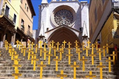 CiutadansTarragona denuncia la utilització d'espais públic de la ciutat per les campanyes independentistes de la ANC