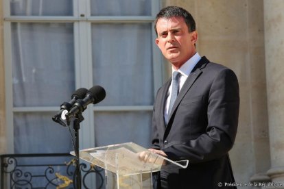 Imatge d'arxiu de Manuel Valls quan era primer ministre de França.