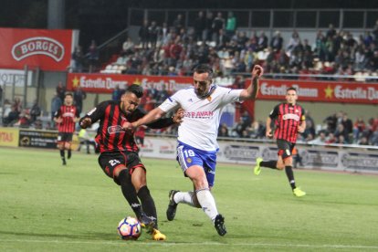 Jorge, durante el Reus-Zaragoza.