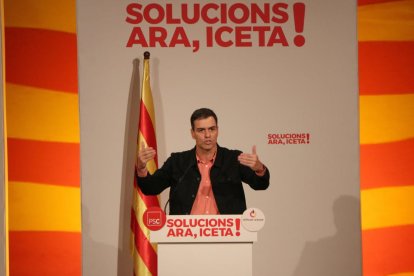 Pedro Sánchez ha participat en l'acte del PSC a Tarragona.