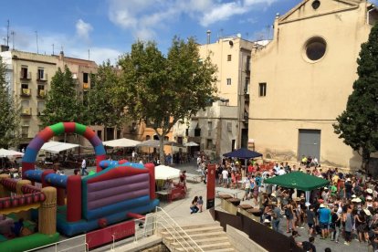 Imatge de la plaça del Rei, en la passada edició de l'acte, organitzat per l'entitat castellera.