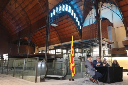 Imagen de la parte interior del nuevo edificio restaurado del Mercat Central.