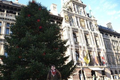 Núria Vilamajor a la ciutat d'Anvers (Bèlgica).