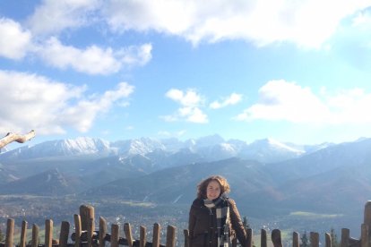 L'Anna Montané a Zakopane, al sud del país, amb les primeres nevades de la temporada.