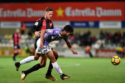 Edgar Hernández s'ha convertit en la màxima referència ofensiva del CF Reus, i està complint a la perfecció.