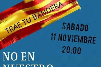 Cartel de la convocatoria para este sábado en Reus.