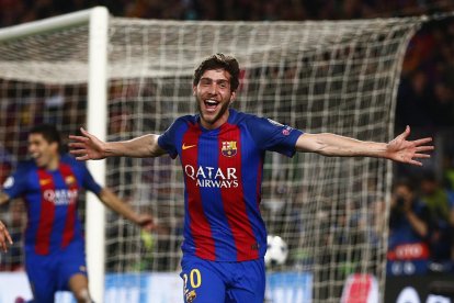 Sergi Roberto acaba de marcar un gol que li ha obert les portes de la història del barcelonisme.