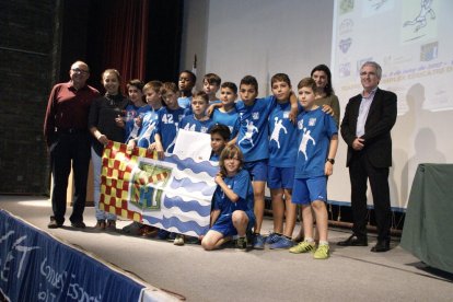 Un dels equips guardonats en la cerimònia.