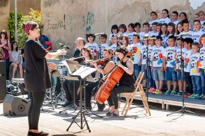 Imatge d'una de les darreres actuacions dels alumnes de l'Escola de Música del Morell.